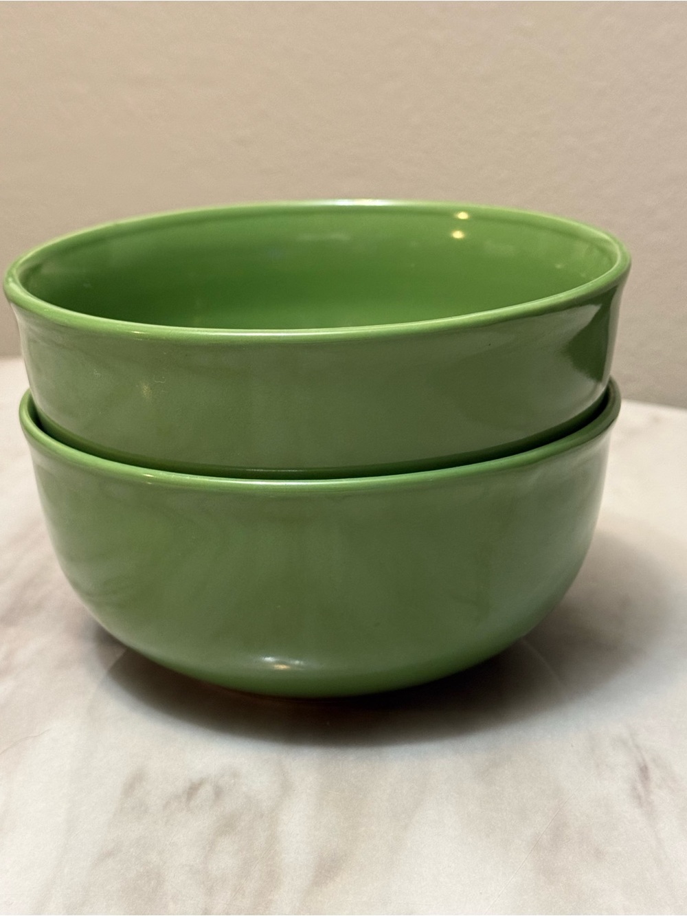 Royal Norfolk Solid Green Cereal Bowls 6” R Set If 2